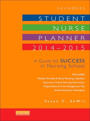cover image of Saunders Student Nurse Planner, 2014-2015
